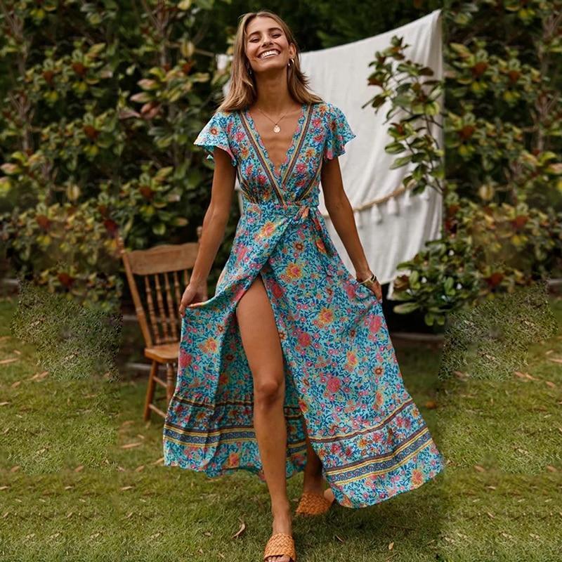 Esmé - Maxi Jurk Met Hoge Split