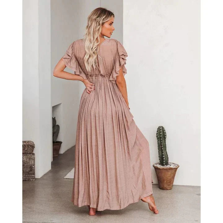 Sienna | Maxi Taupe Ibiza Jurk
